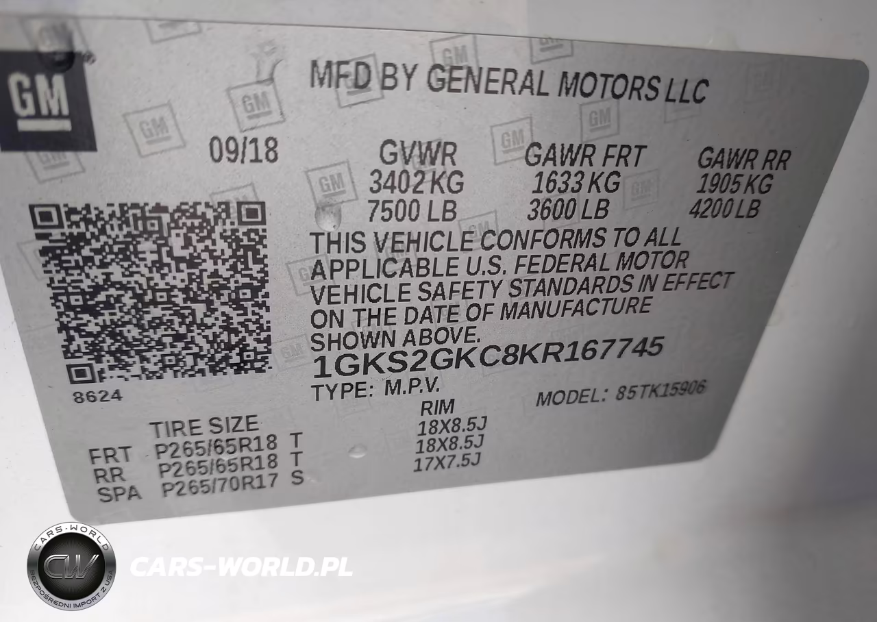 2019 GMC Yukon Xl Slt VIN:1GKS2GKC8KR167745 - 9
