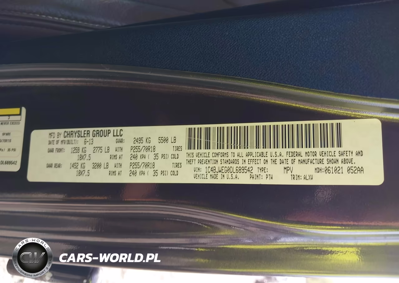 2013 Jeep Wrangler Unlimited Sahara VIN:1C4BJWEG0DL689542 - 9