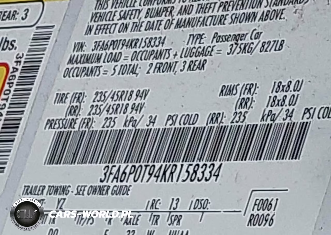 2019 Ford Fusion Se VIN:3FA6P0T94KR158334 - 9