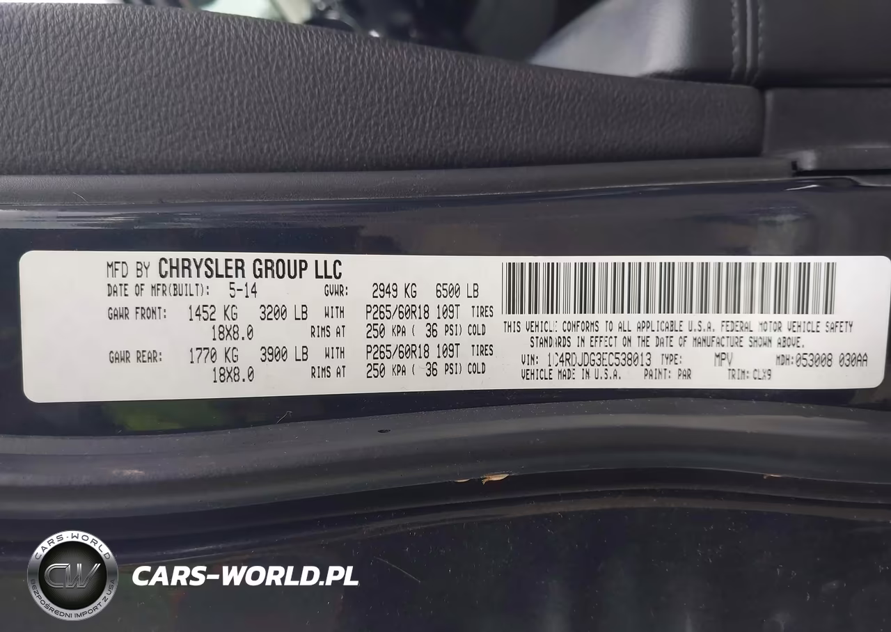 2014 Dodge Durango Limited VIN:1C4RDJDG3EC538013 - 9