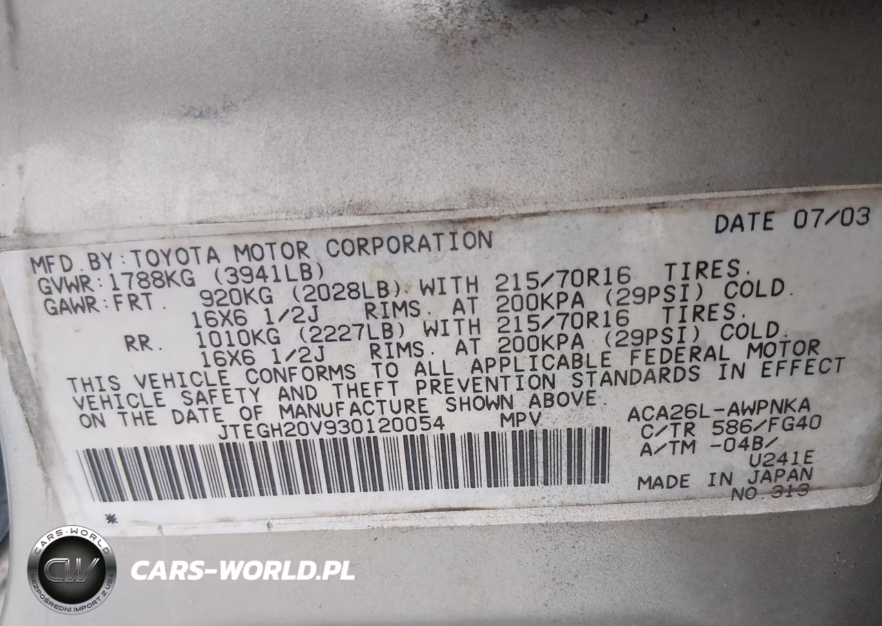 2003 Toyota Rav4 VIN:JTEGH20V930120054 - 9