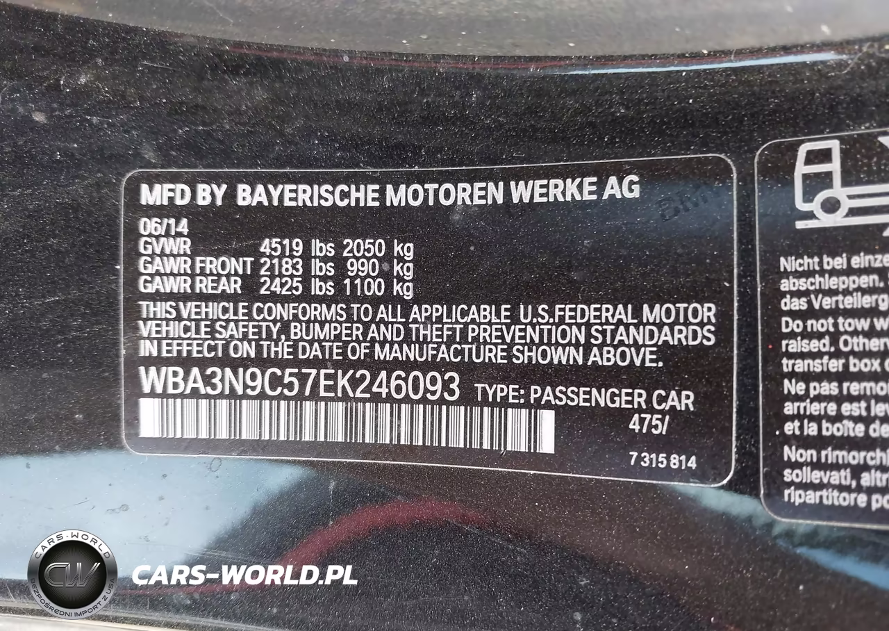 2014 BMW 428I xDrive VIN:WBA3N9C57EK246093 - 9