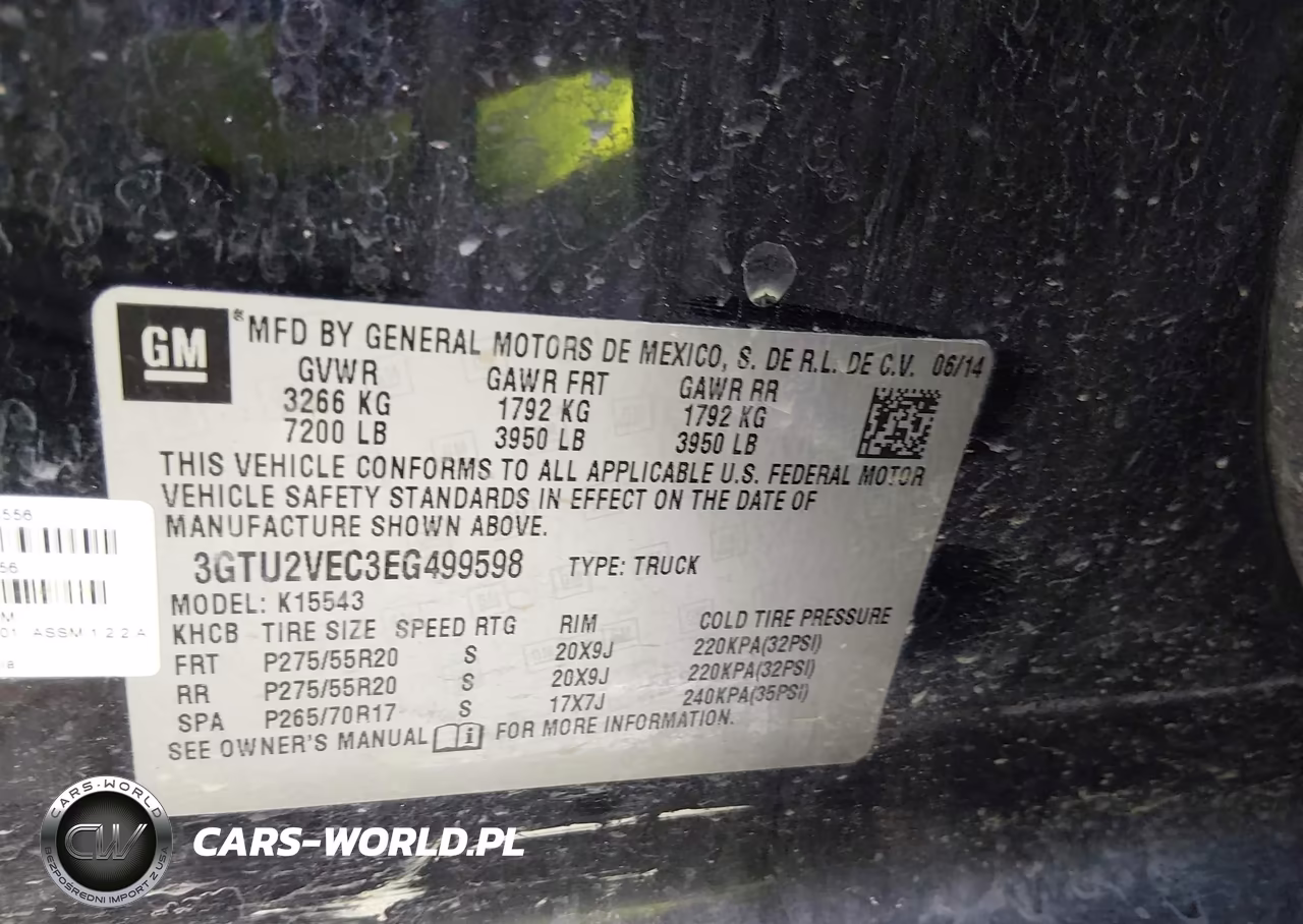 2014 GMC Sierra 1500 Slt VIN:3GTU2VEC3EG499598 - 9