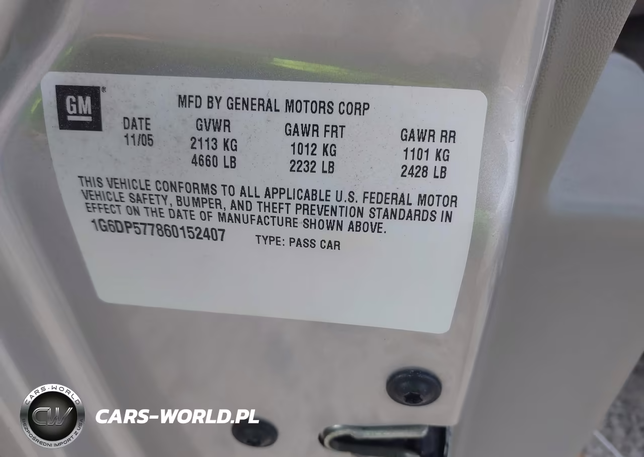 2006 Cadillac Cts Standard VIN:1G6DP577860152407 - 9