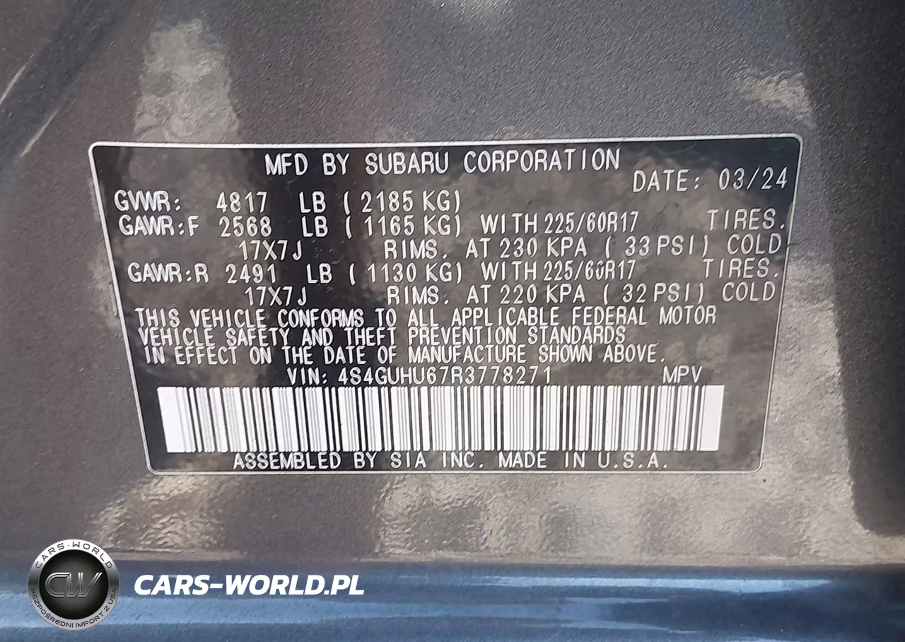 2024 Subaru Crosstrek Wilderness VIN:4S4GUHU67R3778271 - 9