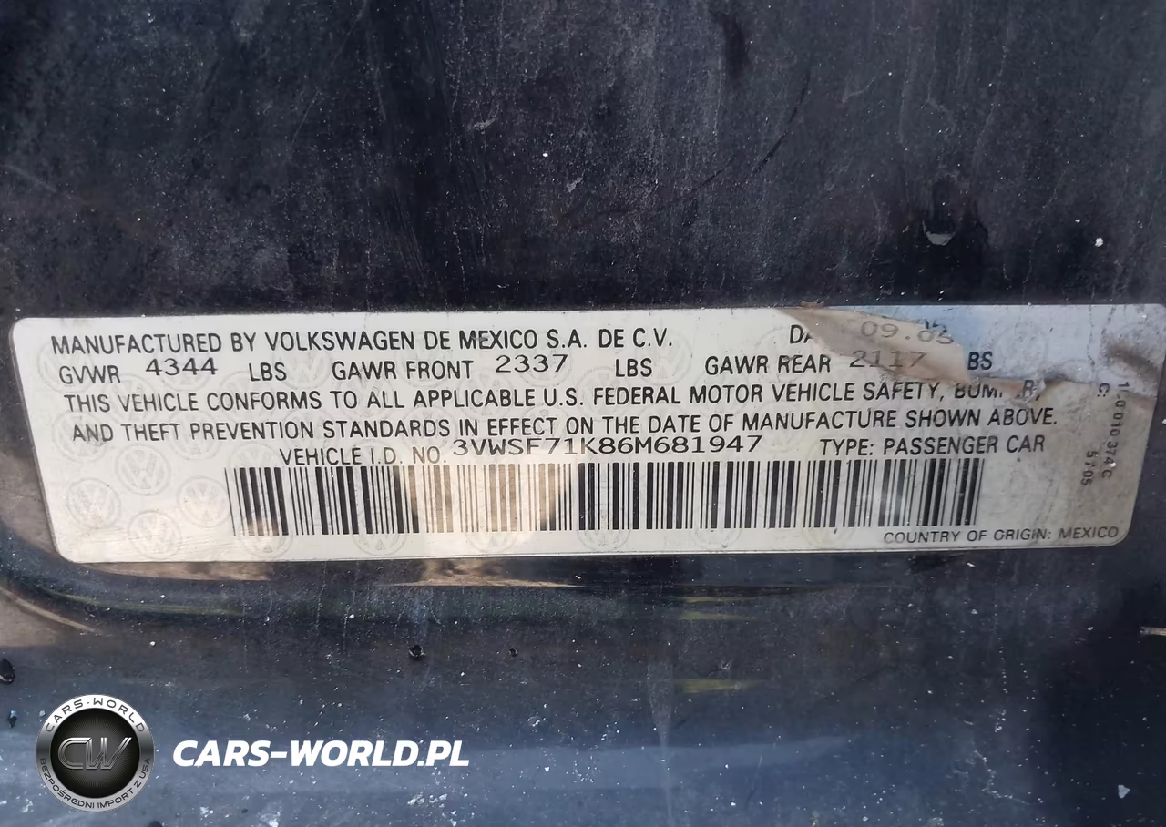 2006 Volkswagen Jetta 2.5 VIN:3VWSF71K86M681947 - 9