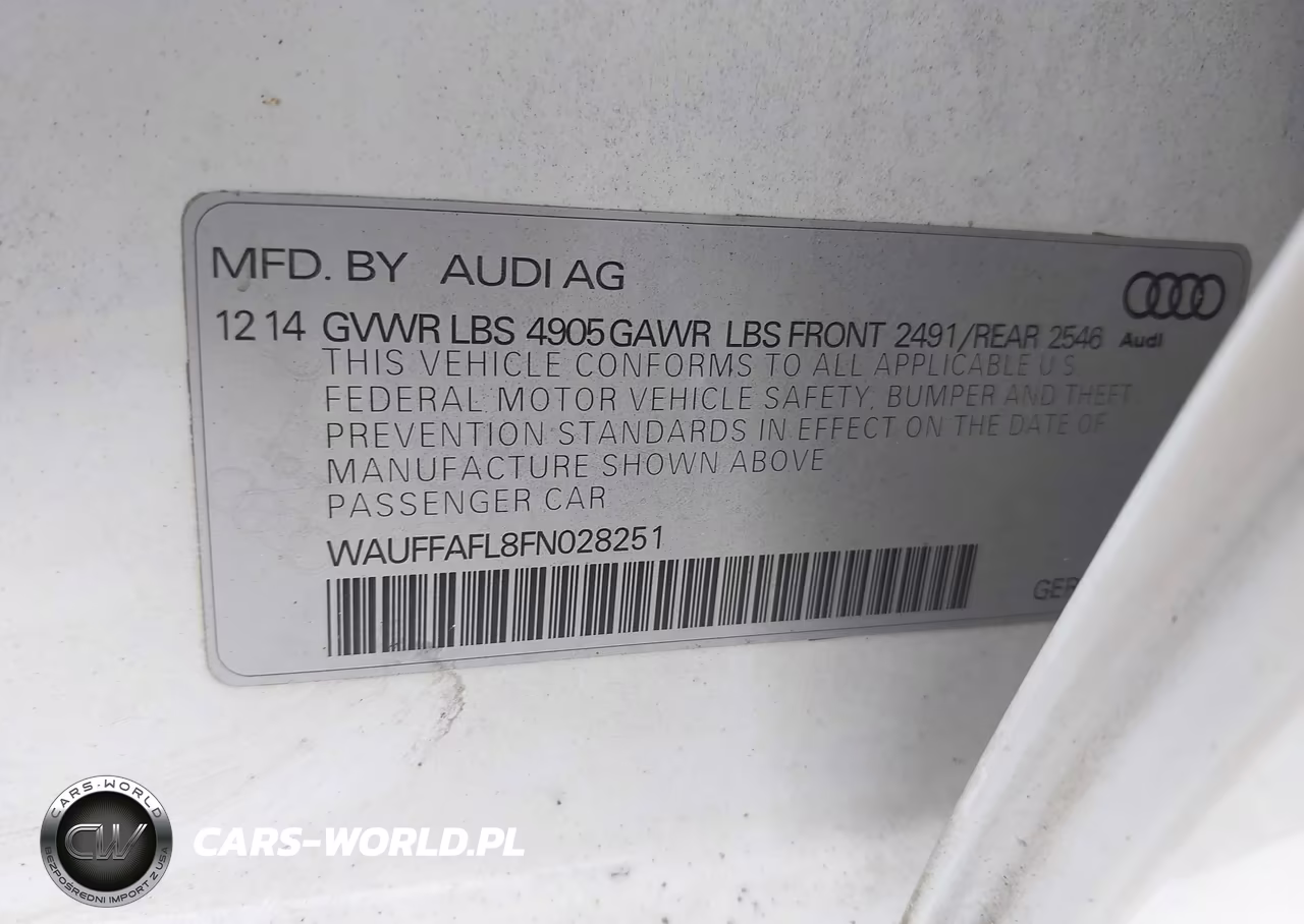 2015 Audi A4 2.0T Premium VIN:WAUFFAFL8FN028251 - 9