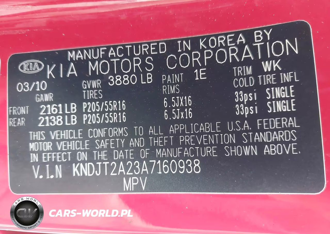 2010 Kia Soul + VIN:KNDJT2A23A7160938 - 9