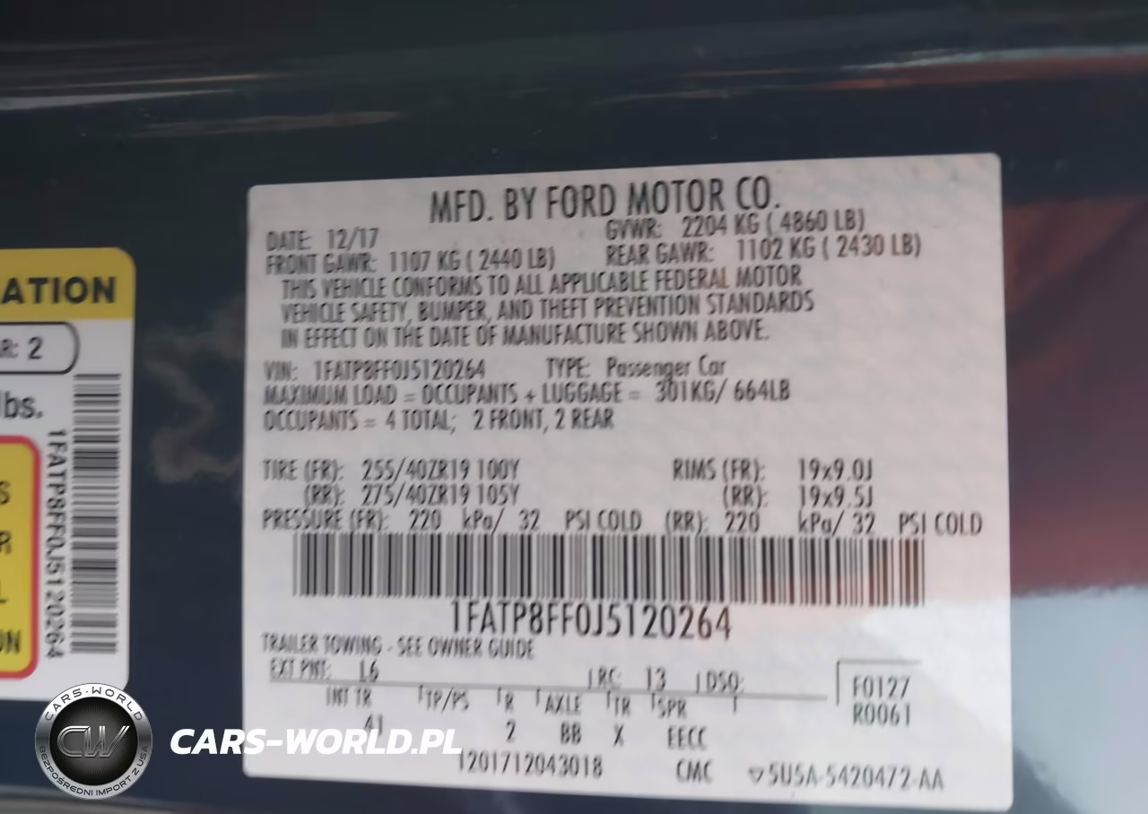 2018 Ford Mustang Gt Premium VIN:1FATP8FF0J5120264 - 9