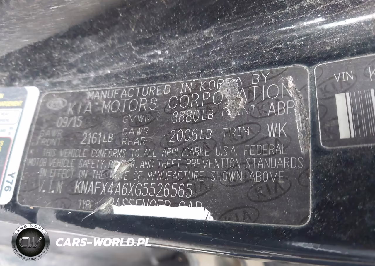 2016 Kia Forte Lx VIN:KNAFX4A6XG5526565 - 9