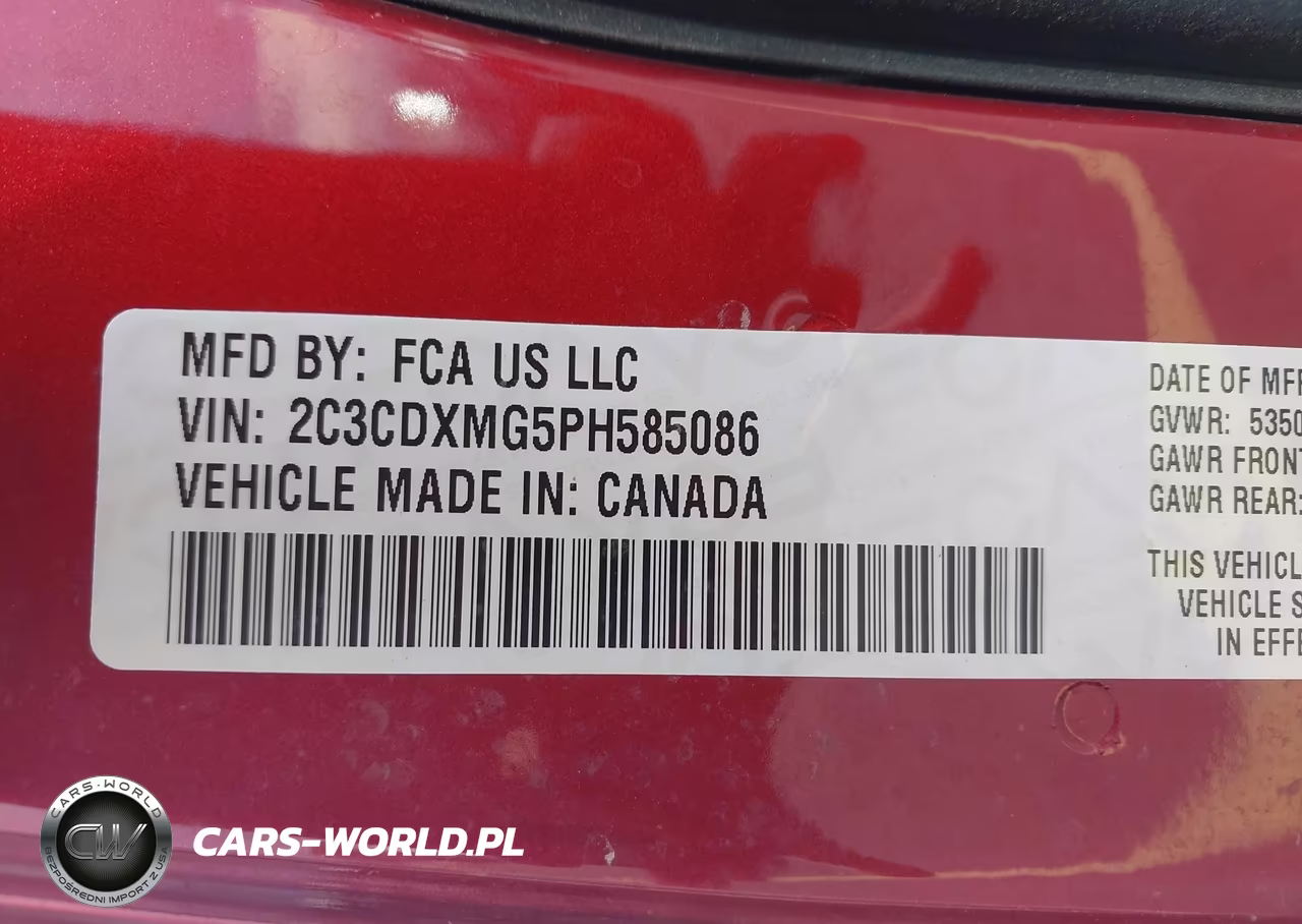 2023 Dodge Charger Gt Awd VIN:2C3CDXMG5PH585086 - 9