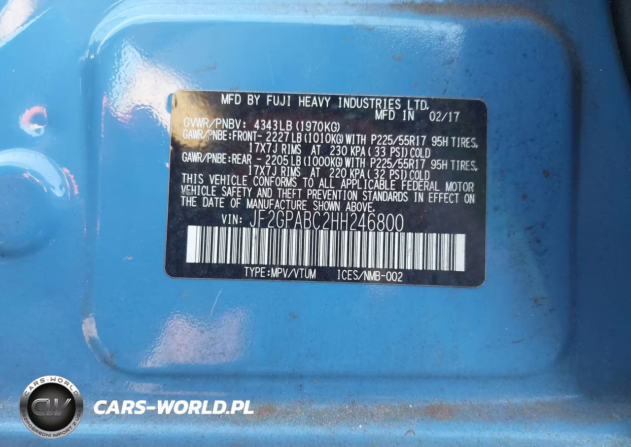 2017 Subaru Crosstrek 2.0I Premium VIN:JF2GPABC2HH246800 - 9