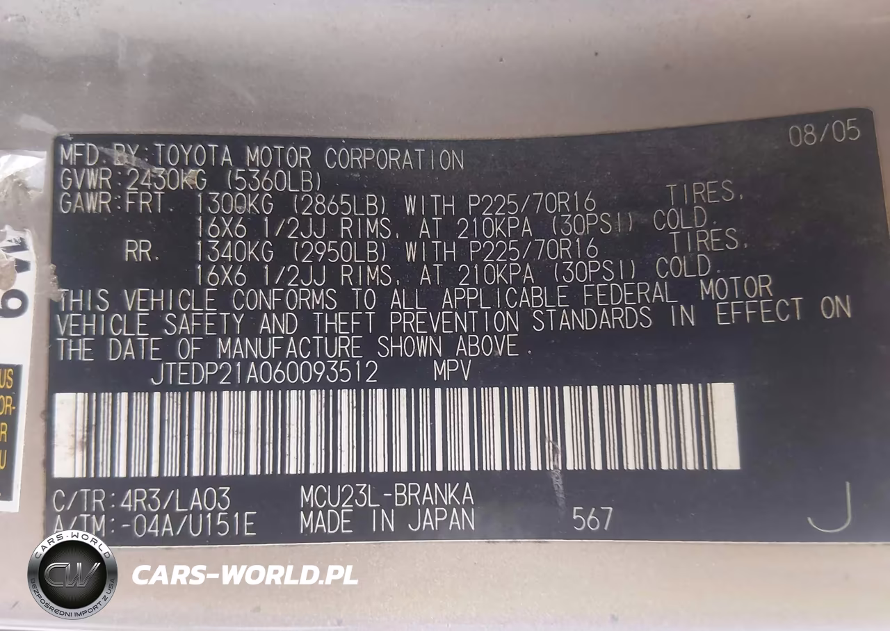 2006 Toyota Highlander V6 VIN:JTEDP21A060093512 - 9