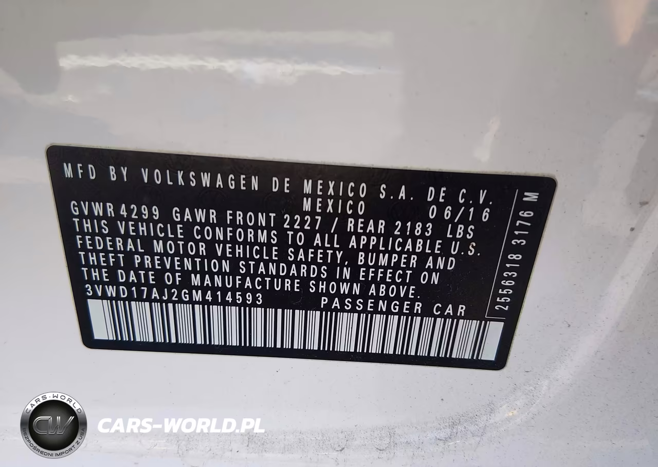 2016 Volkswagen Jetta 1.8T Sport VIN:3VWD17AJ2GM414593 - 9