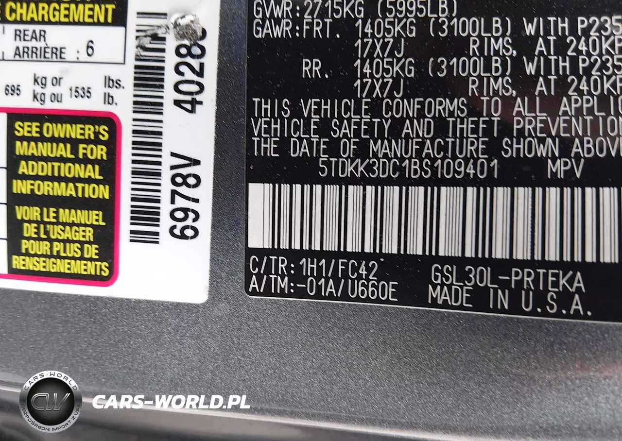 2011 Toyota Sienna Le V6 VIN:5TDKK3DC1BS109401 - 9