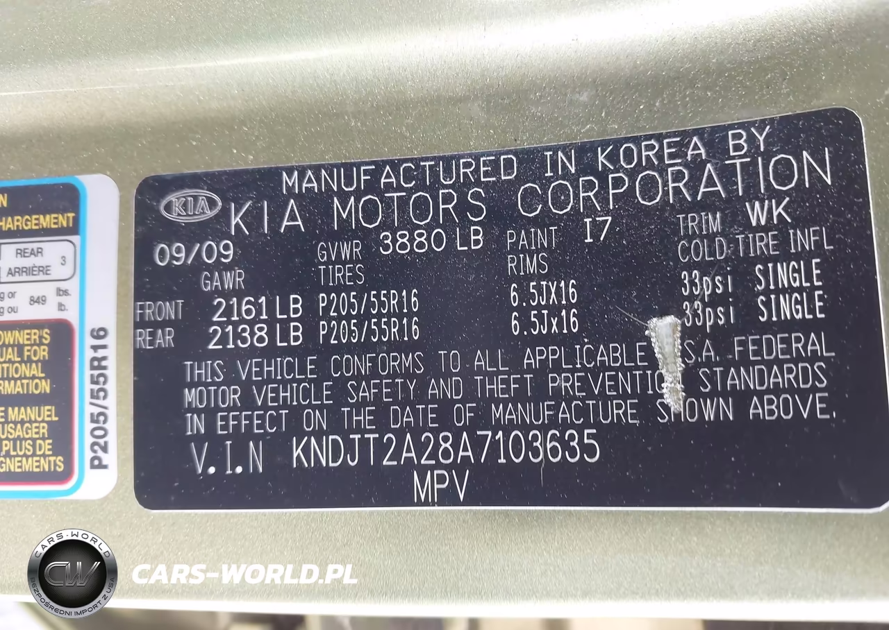 2010 Kia Soul + VIN:KNDJT2A28A7103635 - 9