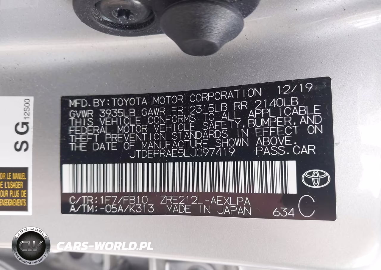 2020 Toyota Corolla Le VIN:JTDEPRAE5LJ097419 - 9