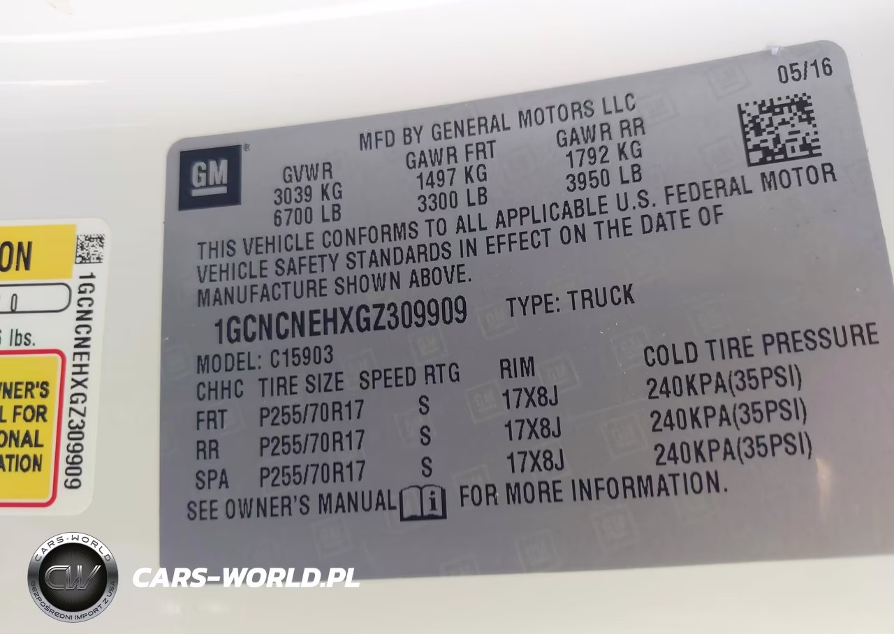 2016 Chevrolet Silverado 1500 Wt VIN:1GCNCNEHXGZ309909 - 9