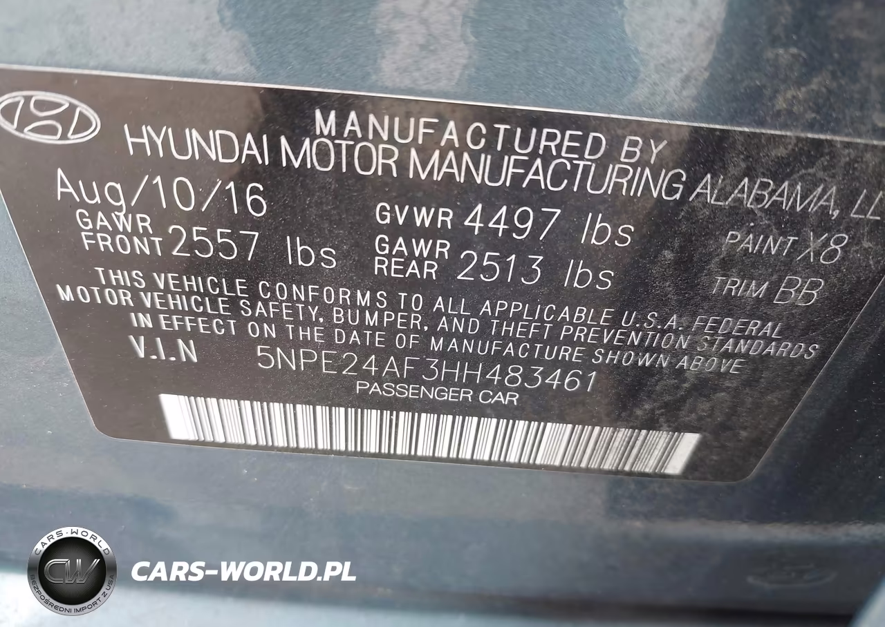 2017 Hyundai Sonata Se VIN:5NPE24AF3HH483461 - 9