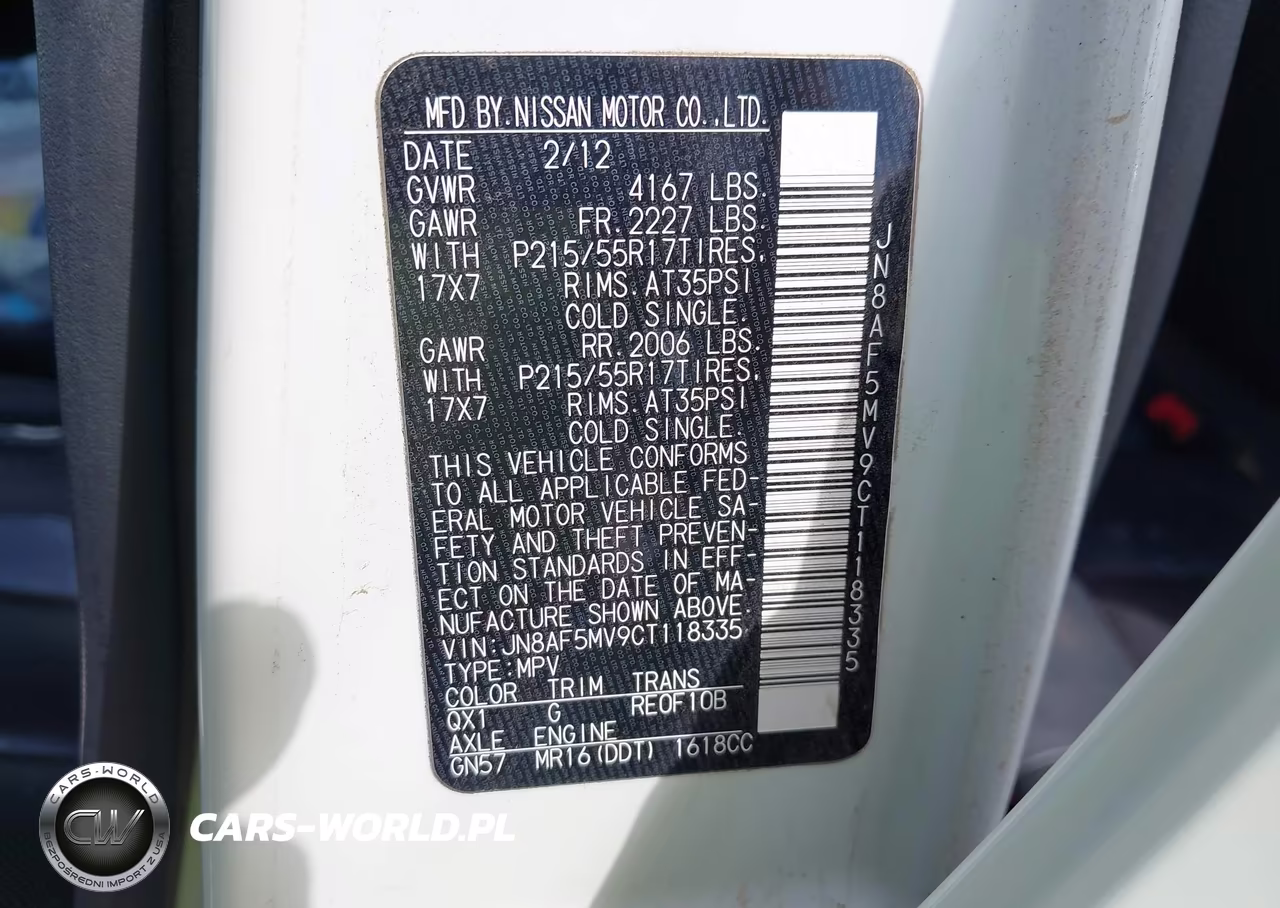 2012 Nissan Juke Sl VIN:JN8AF5MV9CT118335 - 9