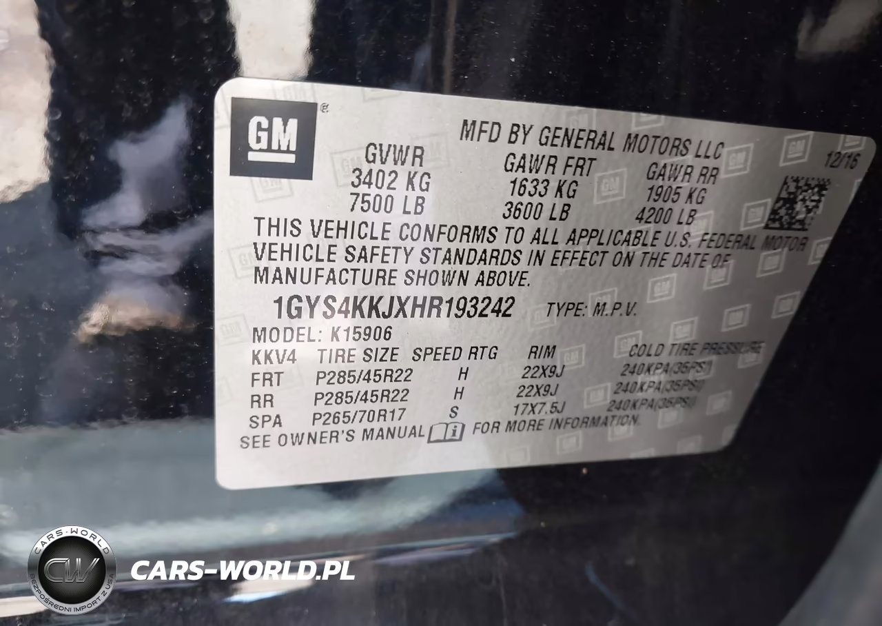 2017 Cadillac Escalade Esv Platinum VIN:1GYS4KKJXHR193242 - 9