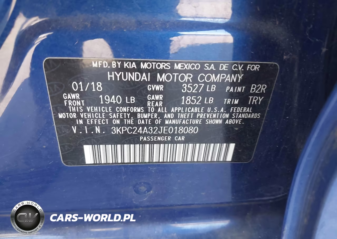 2018 Hyundai Accent Se VIN:3KPC24A32JE018080 - 9