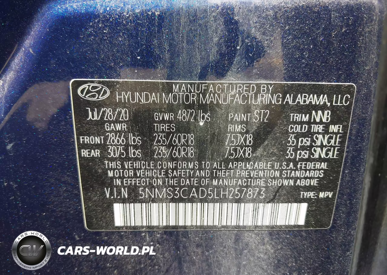 2020 Hyundai Santa Fe Sel VIN:5NMS3CAD5LH257873 - 9