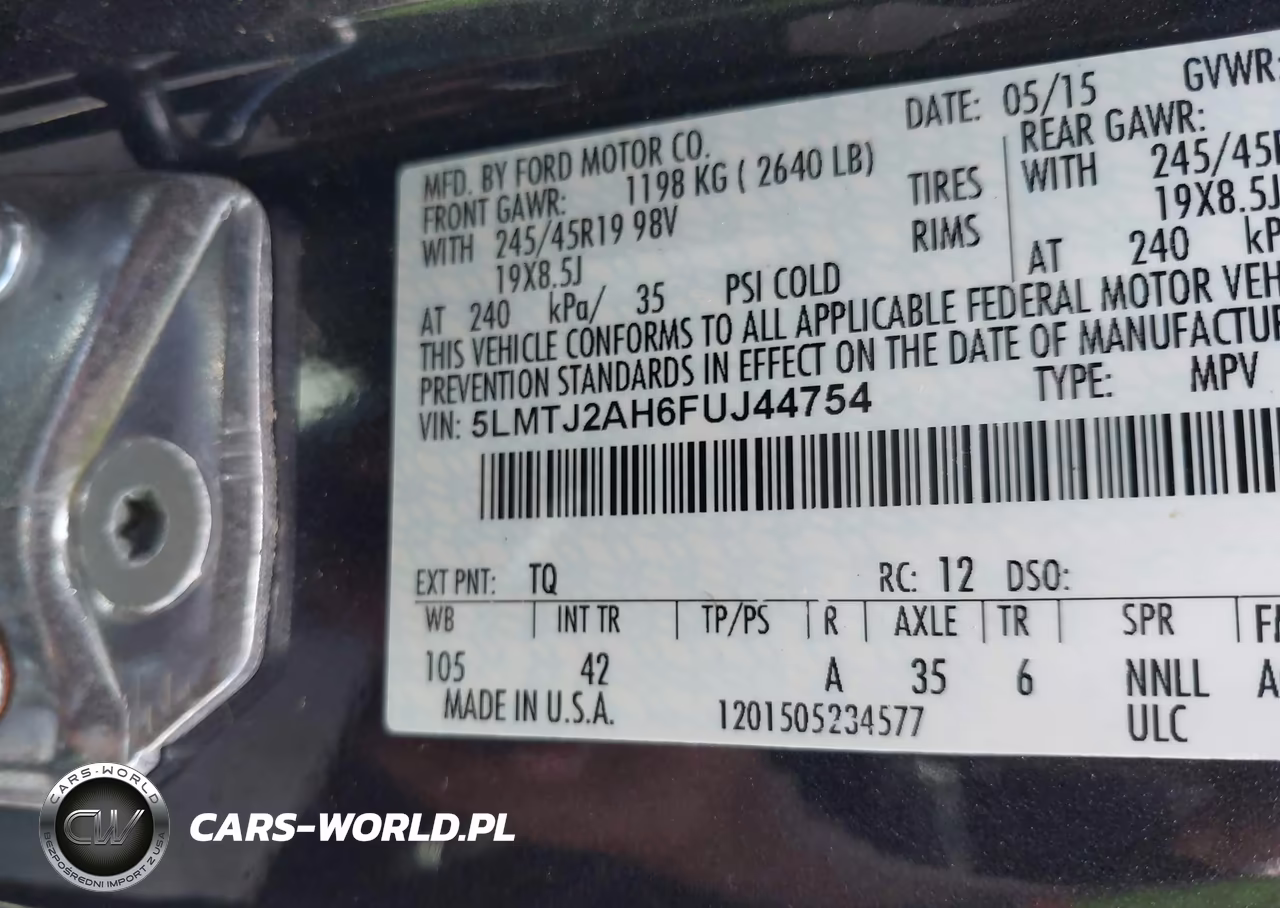 2015 Lincoln Mkc VIN:5LMTJ2AH6FUJ44754 - 9