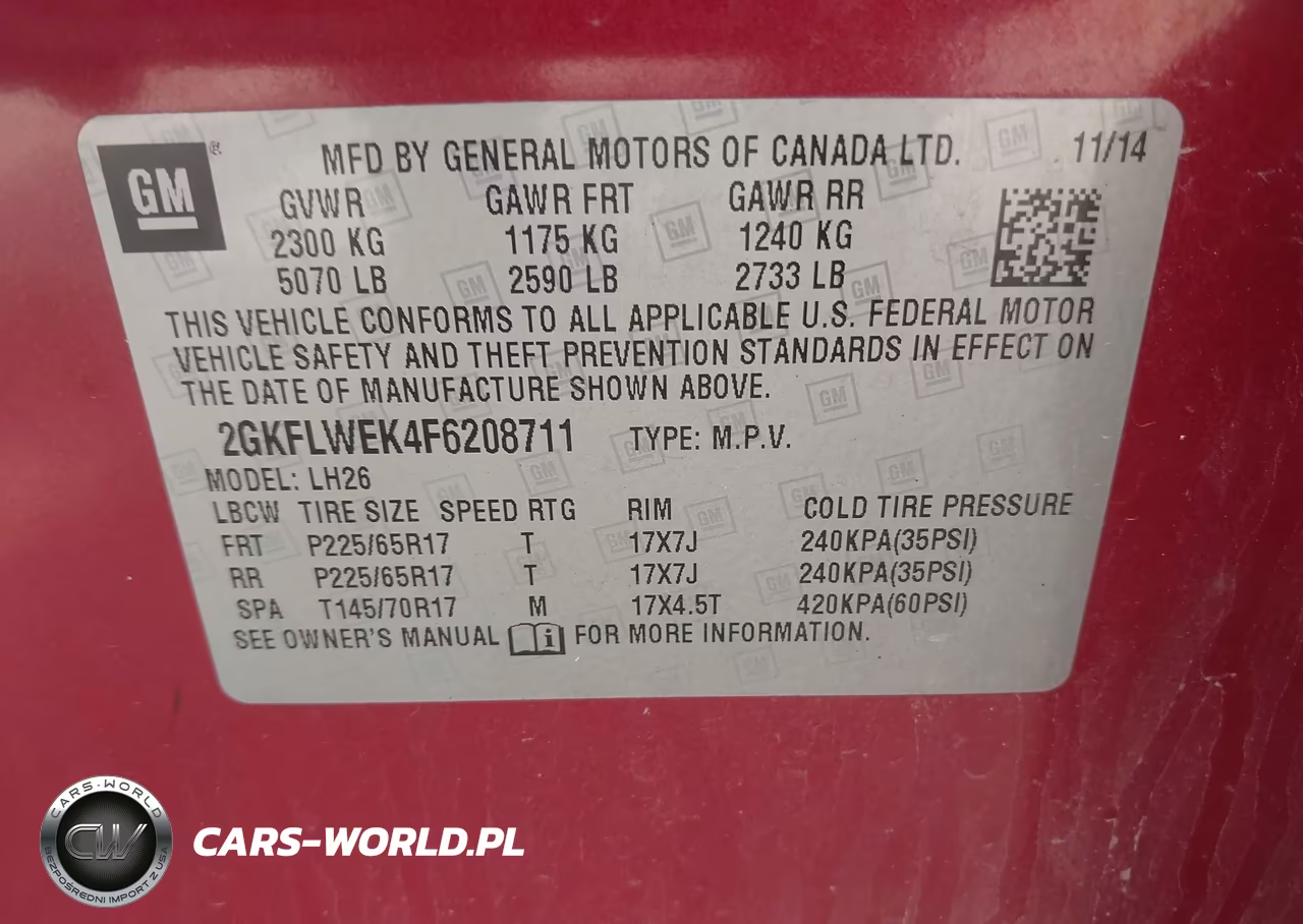 2015 GMC Terrain Sle-2 VIN:2GKFLWEK4F6208711 - 9