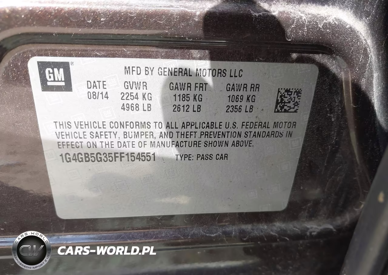 2015 Buick Lacrosse Leather VIN:1G4GB5G35FF154551 - 9