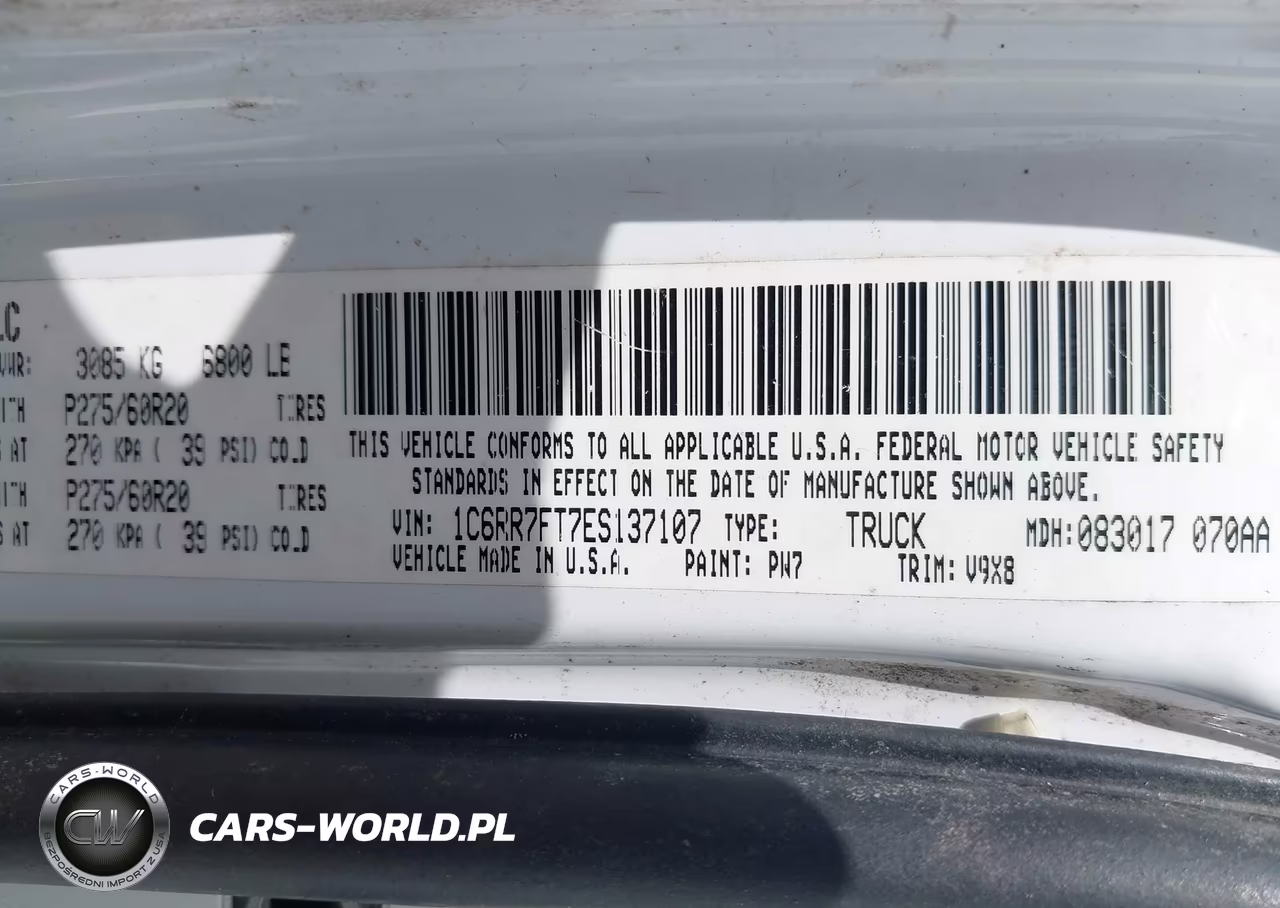 2014 Ram 1500 Express VIN:1C6RR7FT7ES137107 - 9