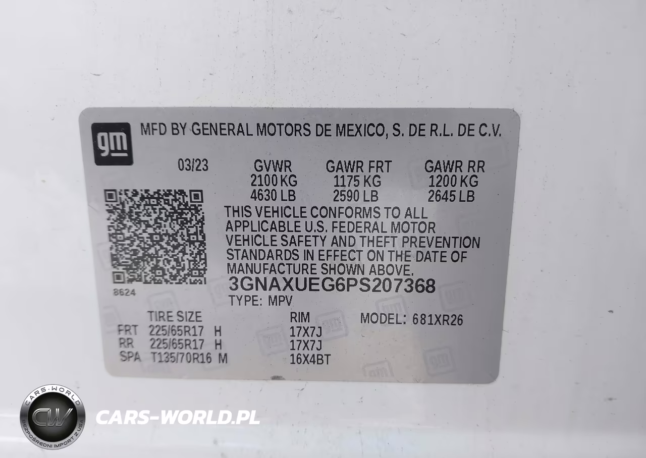 2023 Chevrolet Equinox Awd Lt VIN:3GNAXUEG6PS207368 - 9