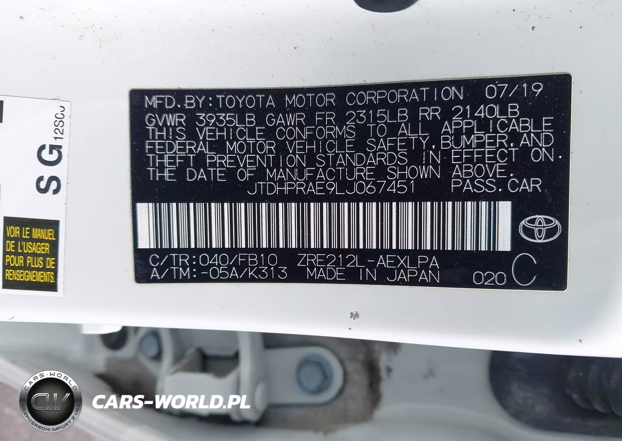 2020 Toyota Corolla Le VIN:JTDHPRAE9LJ067451 - 4