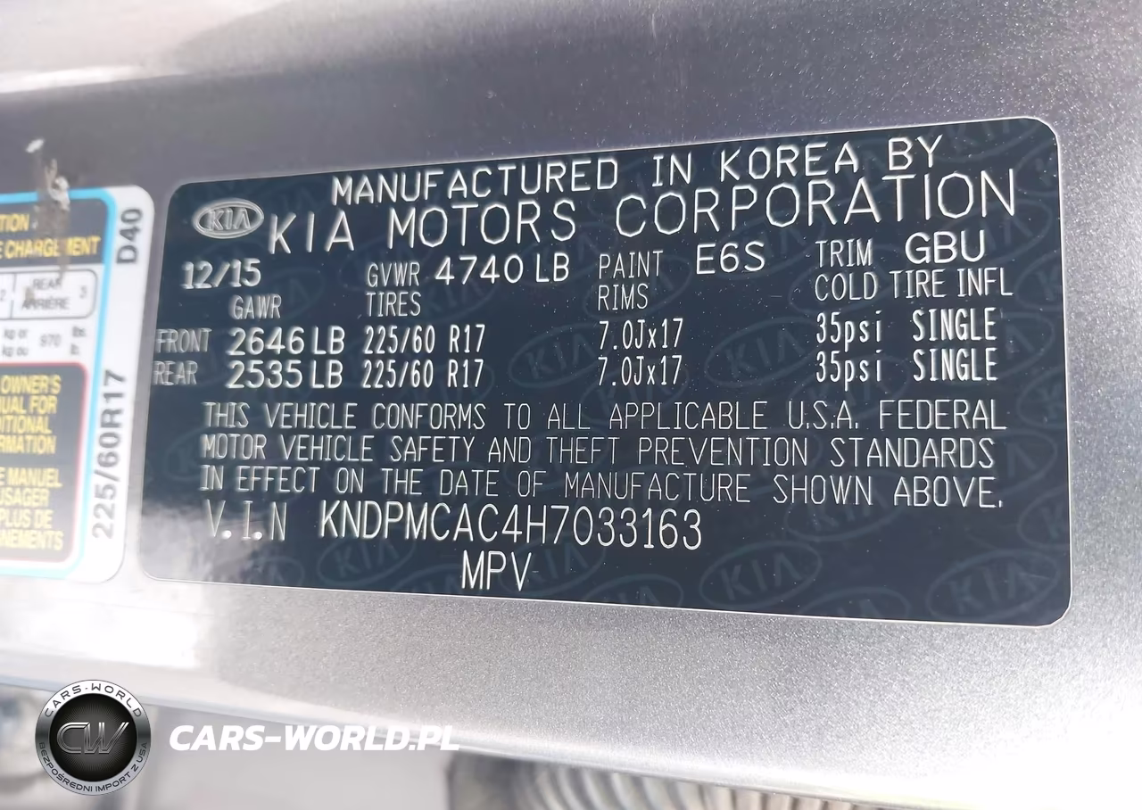 2017 Kia Sportage Lx VIN:KNDPMCAC4H7033163 - 9