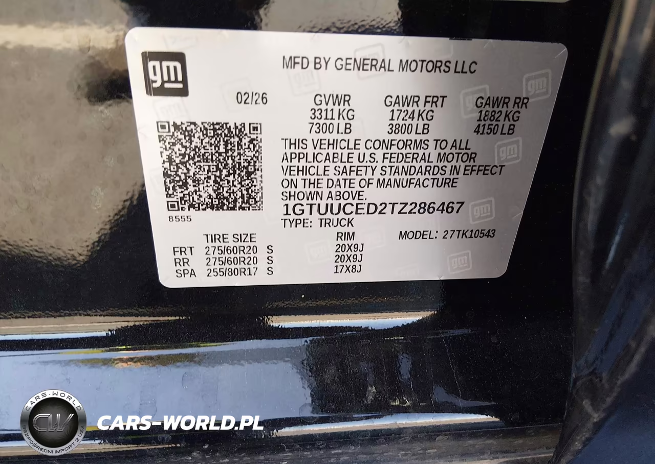 2026 GMC Sierra 1500 , Short Bed, Elevation, 4Wd VIN:1GTUUCED2TZ286467 - 9