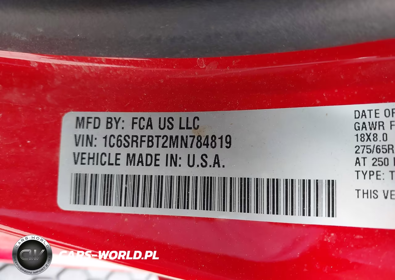 2021 Ram 1500 Big Horn 4X4 6'4 Box VIN:1C6SRFBT2MN784819 - 9