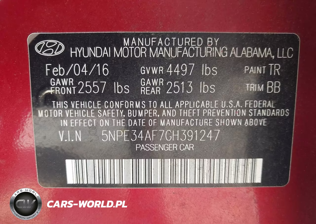 2016 Hyundai Sonata Sport VIN:5NPE34AF7GH391247 - 9