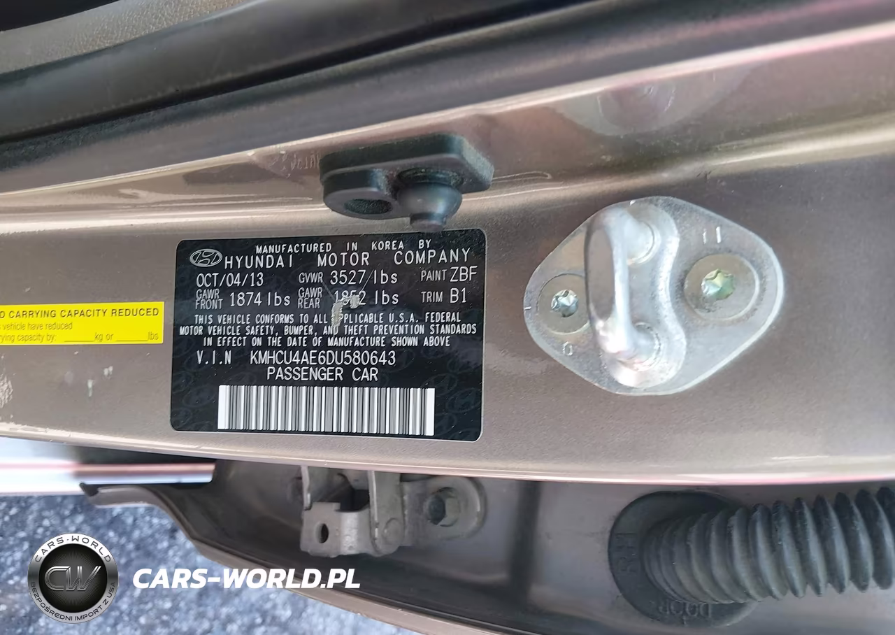 2013 Hyundai Accent Gls VIN:KMHCU4AE6DU580643 - 9