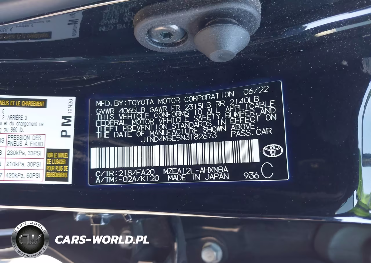2022 Toyota Corolla Se Nightshade Edition VIN:JTND4MBE5N3182673 - 9