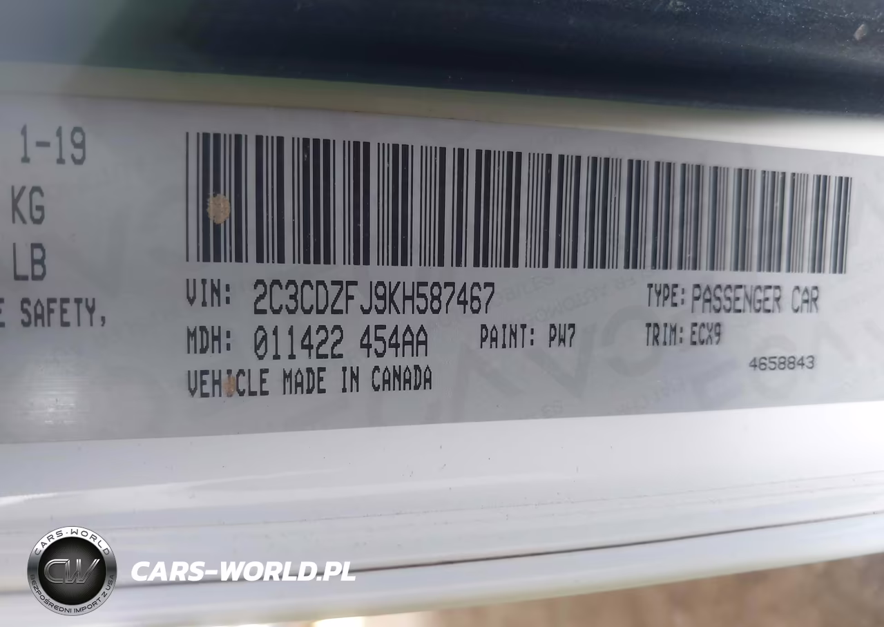 2019 Dodge Challenger R-T Scat Pack VIN:2C3CDZFJ9KH587467 - 9