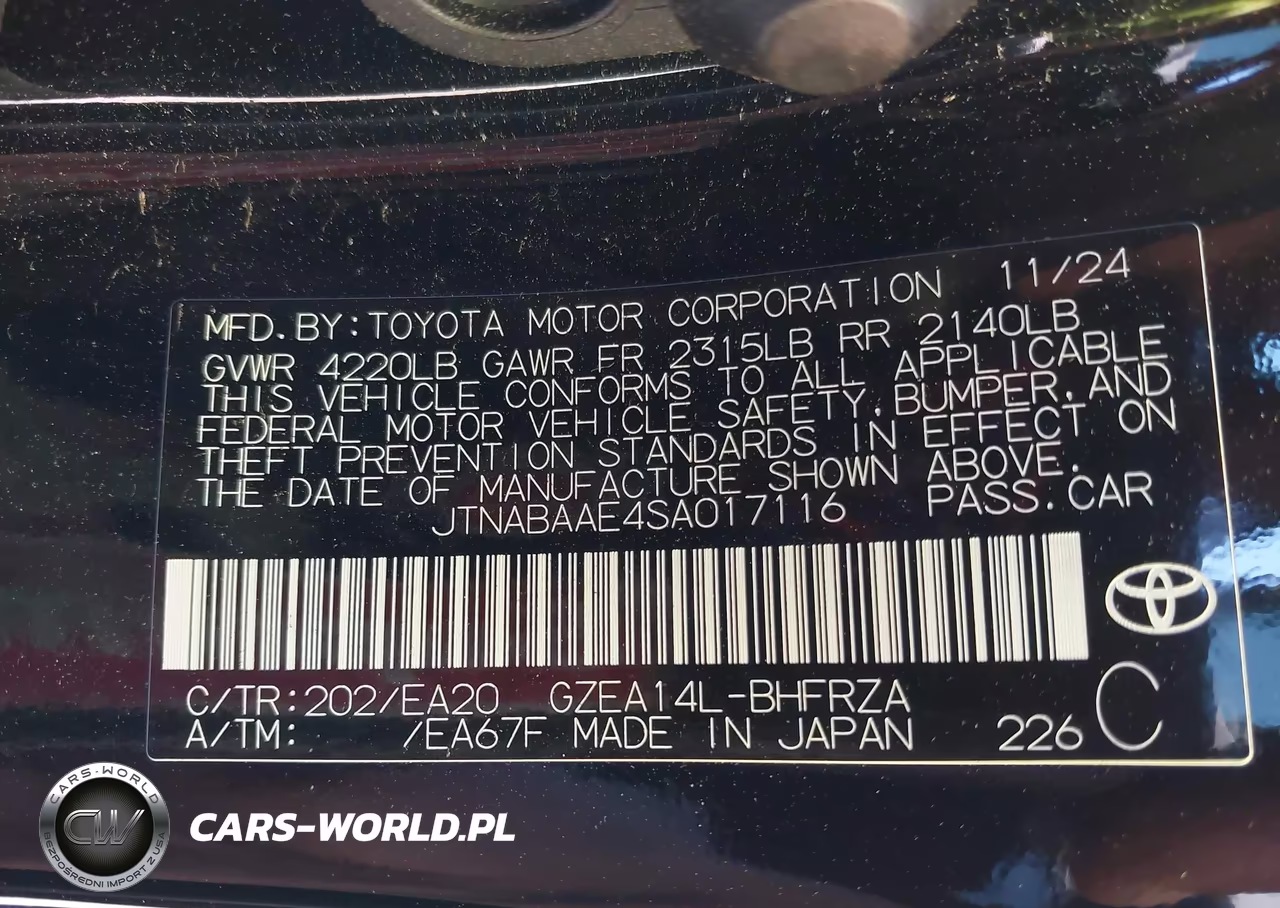 2025 Toyota Gr Corolla Premium VIN:JTNABAAE4SA017116 - 9
