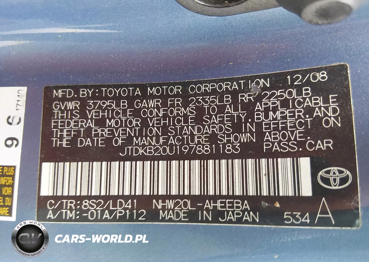 2009 Toyota Prius Touring VIN:JTDKB20U197881183 - 9