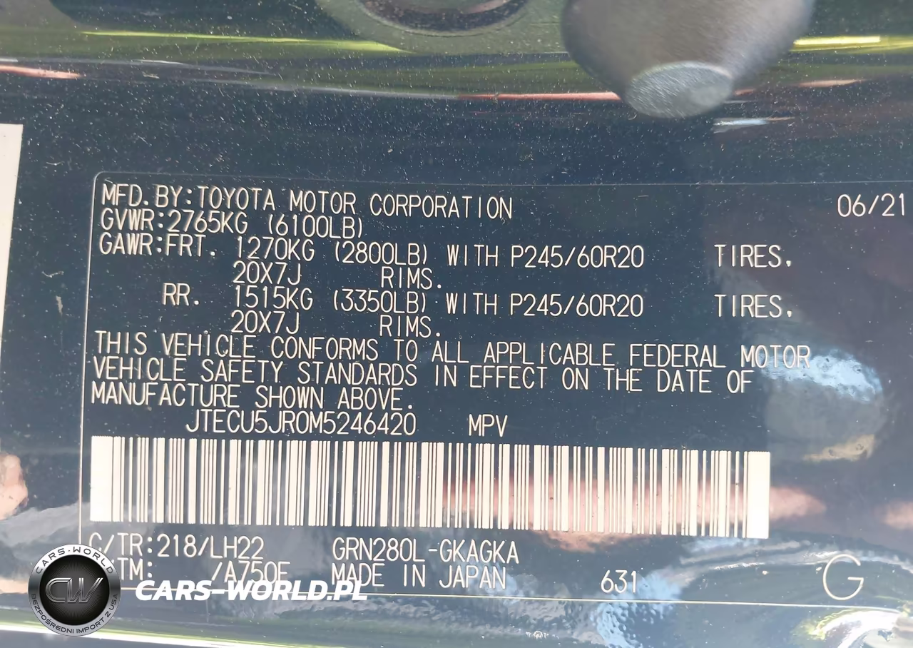 2021 Toyota 4Runner Nightshade Special Edition VIN:JTECU5JR0M5246420 - 9