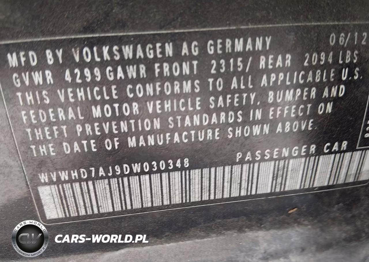 2013 Volkswagen Gti 4-Door Autobahn VIN:WVWHD7AJ9DW030348 - 9