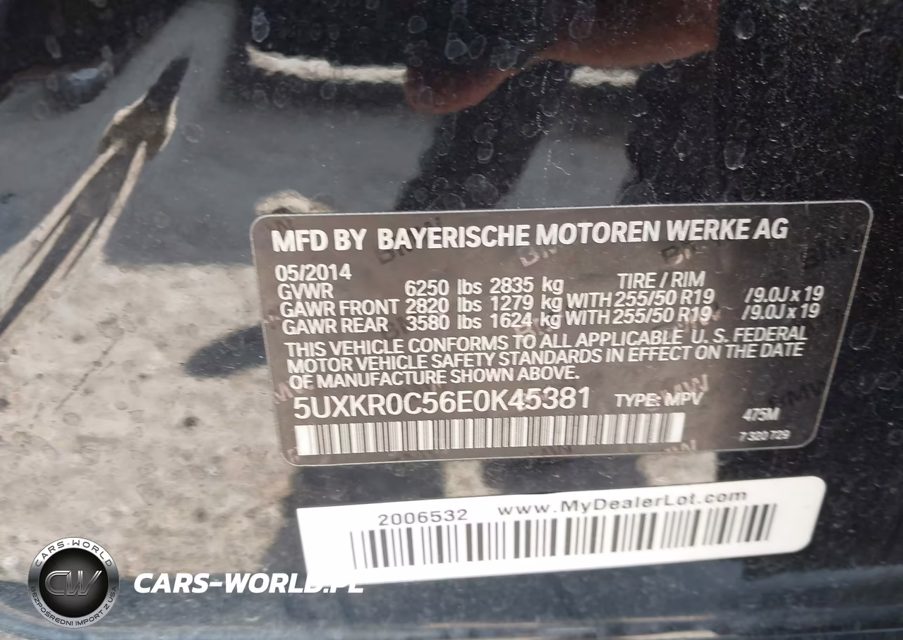 2014 BMW X5 xDrive35I VIN:5UXKR0C56E0K45381 - 9