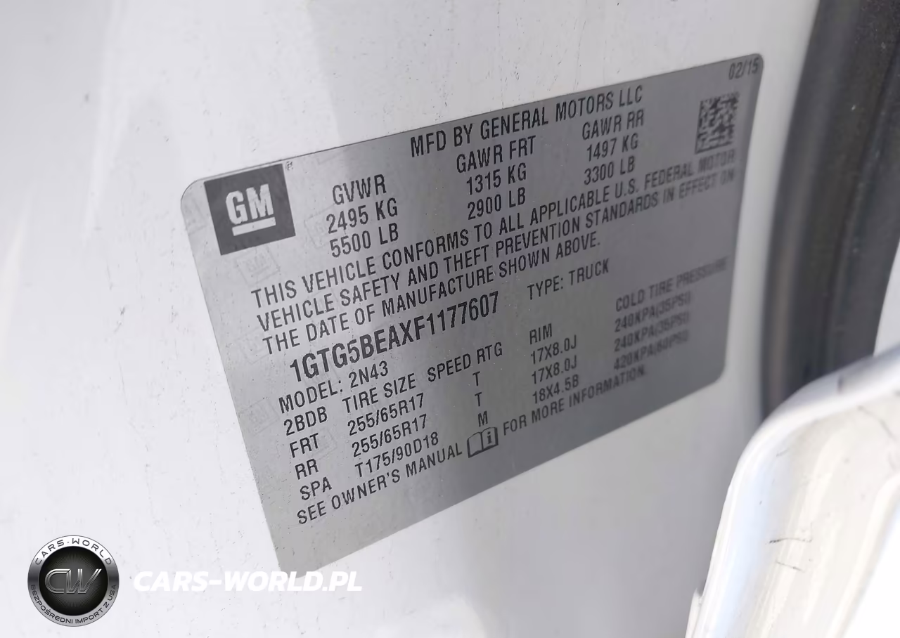 2015 GMC Canyon Sle VIN:1GTG5BEAXF1177607 - 9
