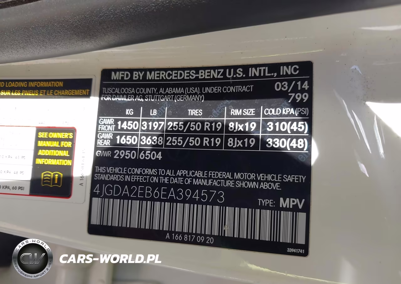 2014 Mercedes-Benz Ml 350 Bluetec 4Matic VIN:4JGDA2EB6EA394573 - 9