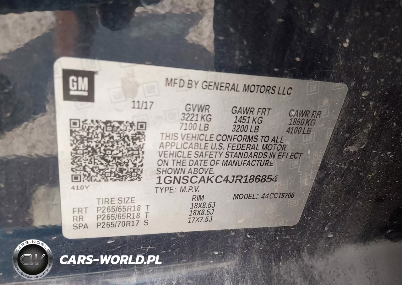 2018 Chevrolet Tahoe Ls VIN:1GNSCAKC4JR186854 - 9