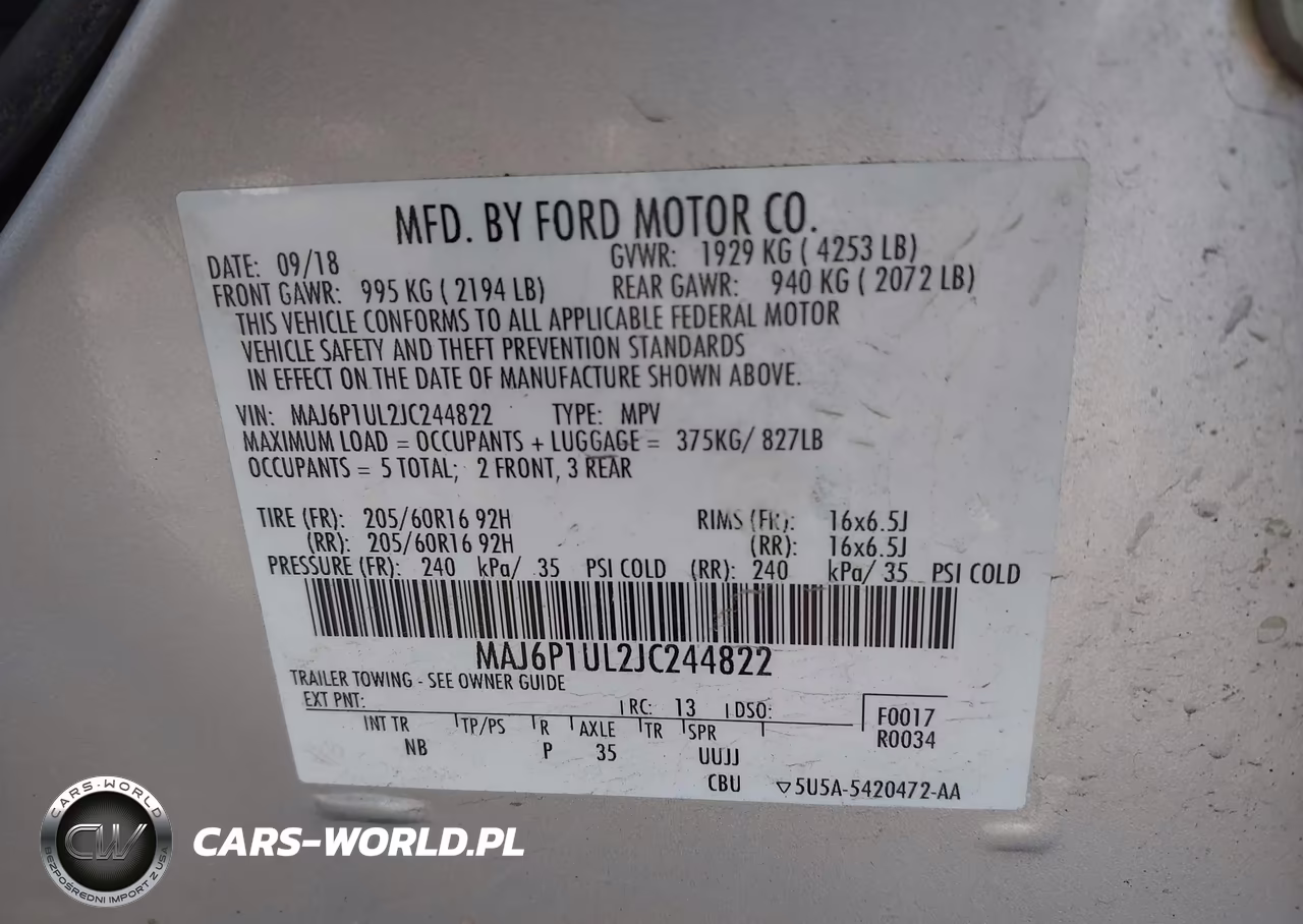 2018 Ford Ecosport Se VIN:MAJ6P1UL2JC244822 - 9