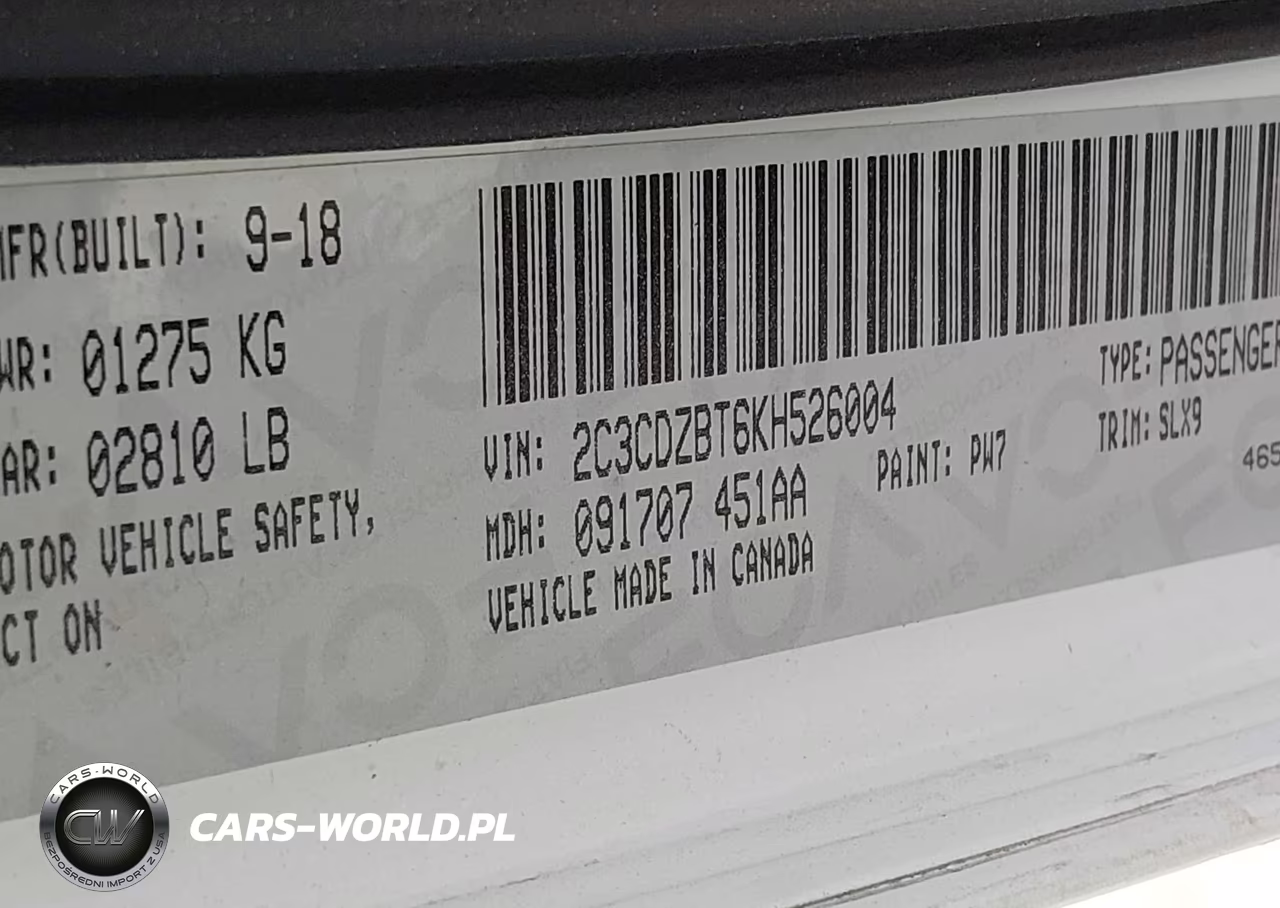 2019 Dodge Challenger R-T VIN:2C3CDZBT6KH526004 - 9